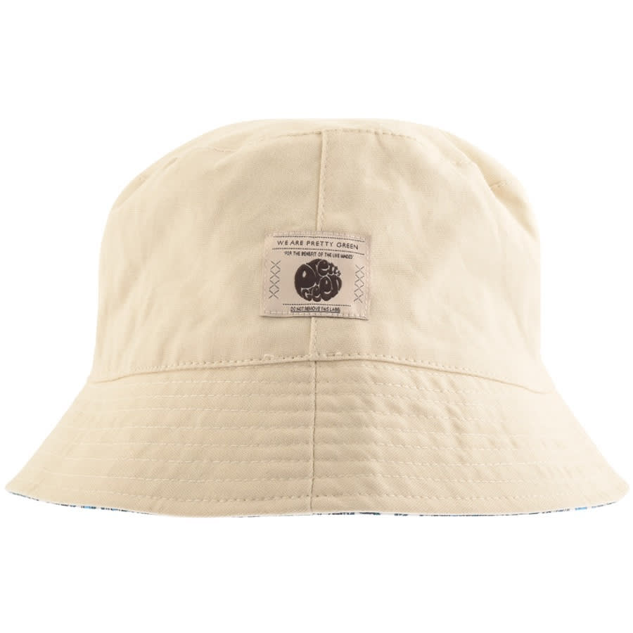 Alternative Image for ProductPretty Green Reversible Paisley Bucket Hat Beige2
